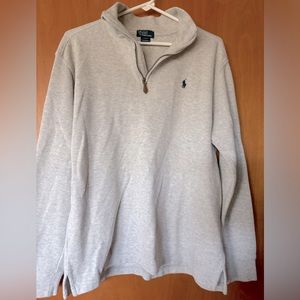 POLO by Ralph Lauren gray 1/4 zip sweater
